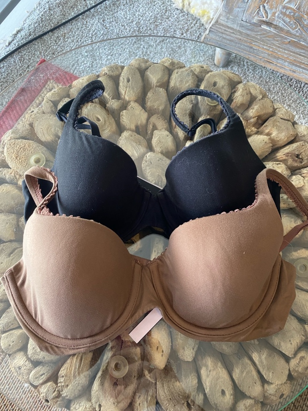 Two Victoria's Secret body by Victoria lined deli cup bras